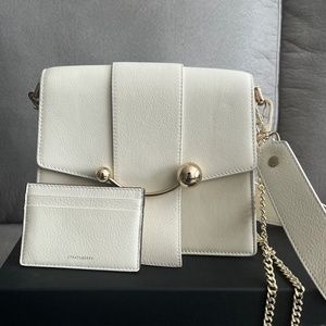 Strathberry Box Crescent in Vanilla Diamond